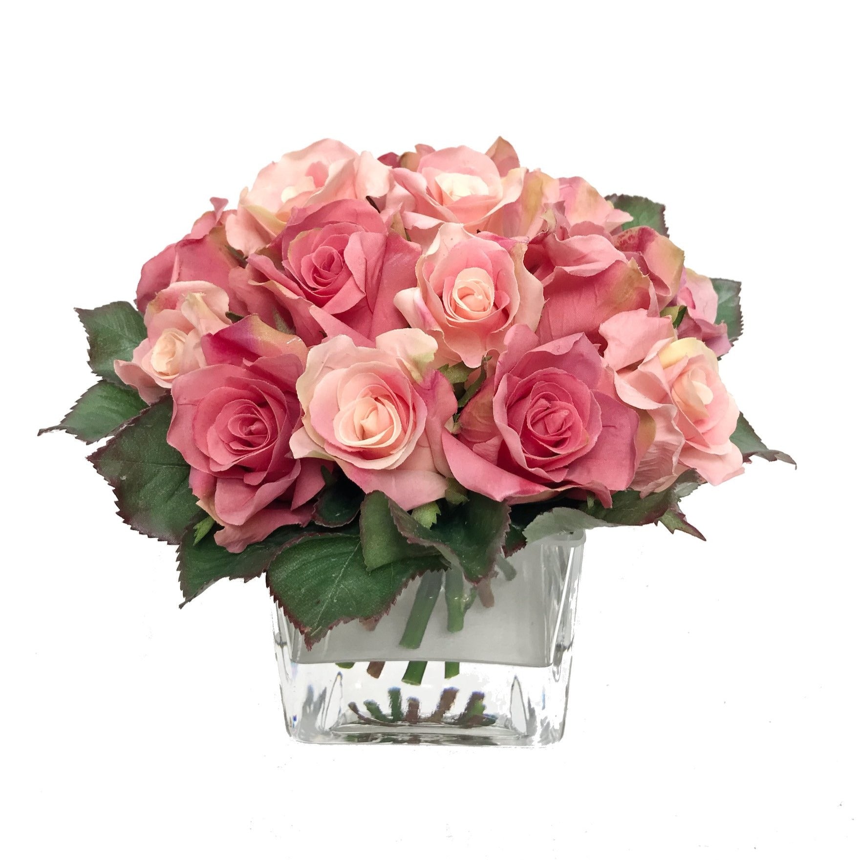 Bouquet Rose bianche artificiali Déco Fleurs Roma